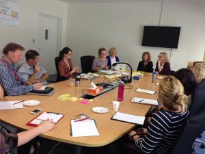 Teachers planning for their lab site lesson.